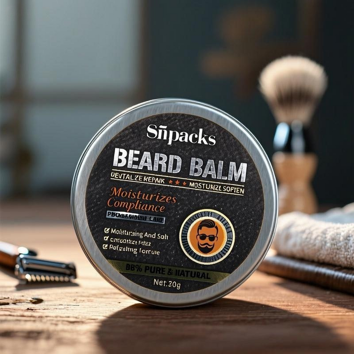 Custom Beard Balm Label Stickers