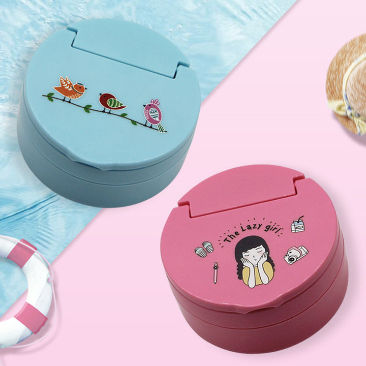 Denture and Retainer Storage Case with Mirror & Brush | Pines