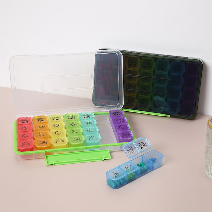 Wholesale Pill Organizer 4 Times a Day - weekly - Pines