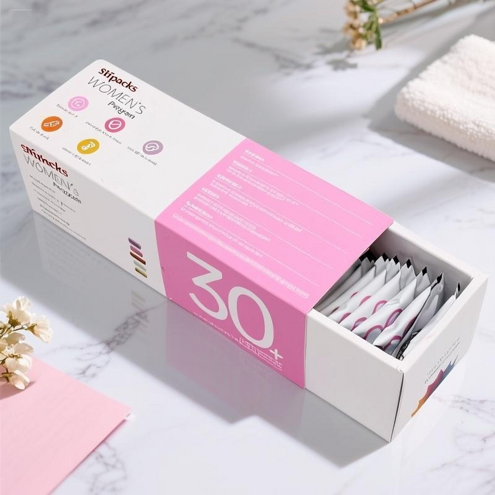 Custom Printed Boxes – Eco-Friendly Health Supplement Drawer | Pines