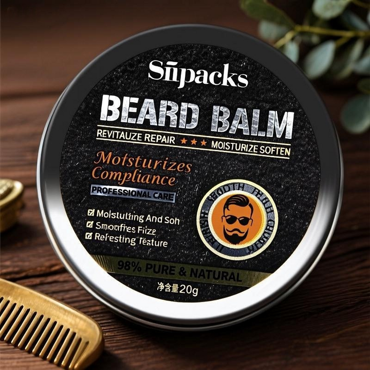 Custom Beard Balm Label Stickers