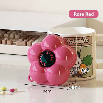 Red heart-shaped pillbox