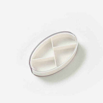 4 Compartments Pill Box - Twist-Open | Compact - Pines