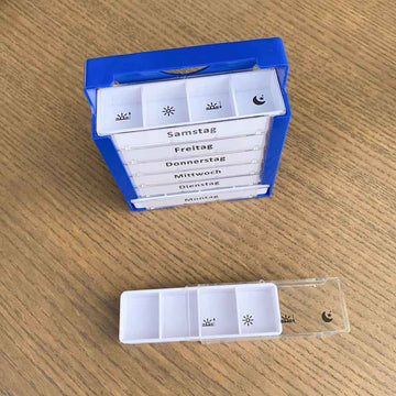 Pill Box with Compartments – Weekly | Drawer - Pines