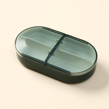 4-Compartments-Pill-Box-Green