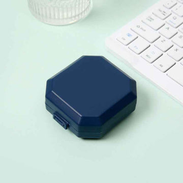 Compact Pill Box - 6-Compartment | Transparent Window - Pines