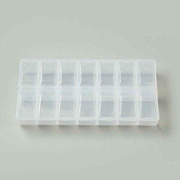 Pill Box with Compartments - Am Pm | Rounded Corners - Pines