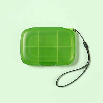 Pill Box Organizer - 6 Compartments | Portable - Pines