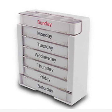 Pill Box with Compartments – Weekly | Drawer - Pines