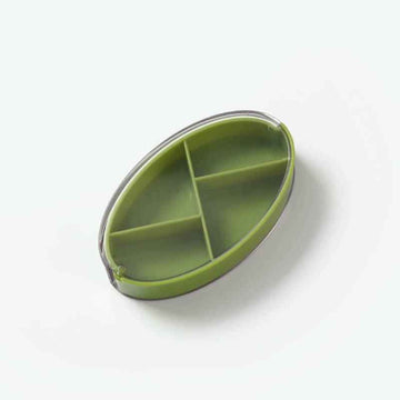 4 Compartments Pill Box - Twist-Open | Compact - Pines