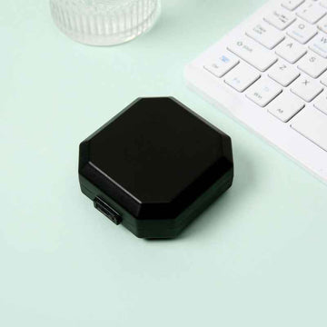 Compact Pill Box - 6-Compartment | Transparent Window - Pines