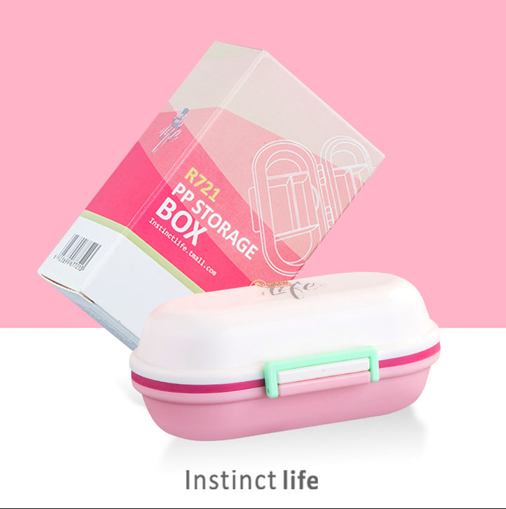 Large-Capacity ABS Pill Organizer | Stackable Waterproof Case – Pines