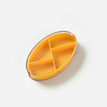 4 Compartments Pill Box - Twist-Open | Compact - Pines