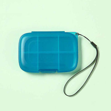 Pill Box Organizer - 6 Compartments | Portable - Pines