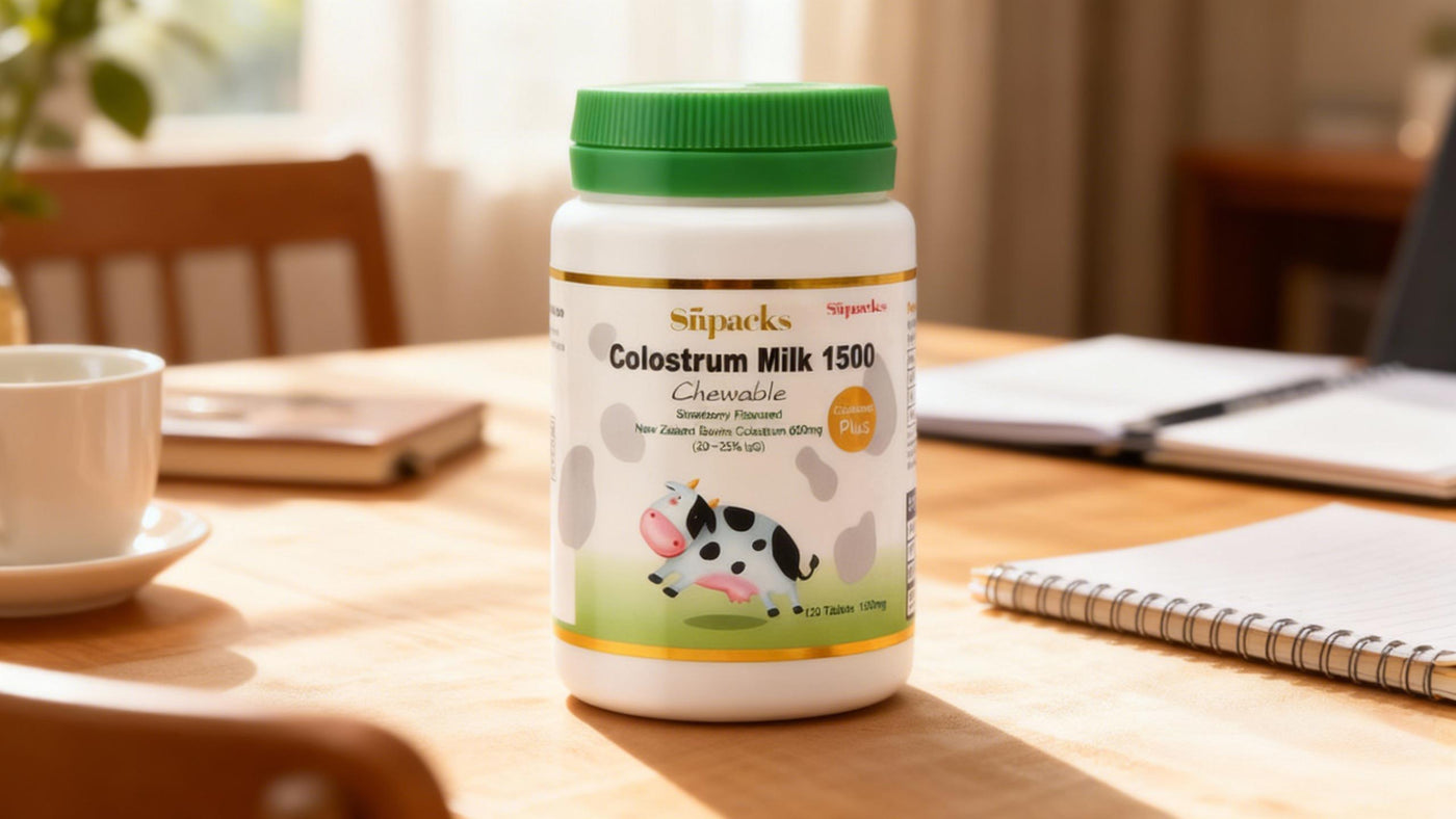 Protein Supplement Bottle Label - Clear Printing - Pines