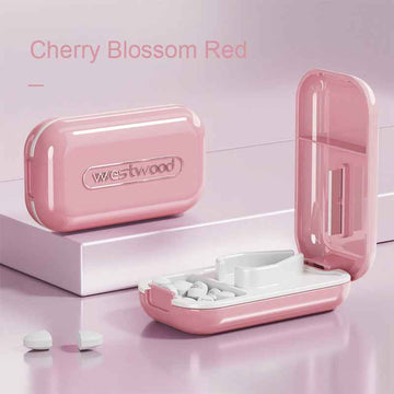 Wholesale Custom PP Pill Organizer with Pill Cutter | OEM Travel Medicine Box