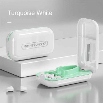 Wholesale Custom PP Pill Organizer with Pill Cutter | OEM Travel Medicine Box